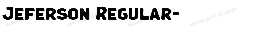 Jeferson Regular字体转换